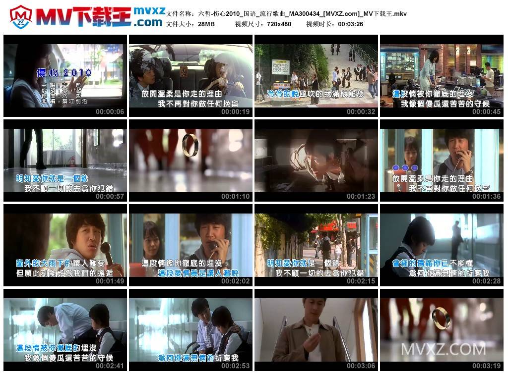 六哲-伤心2010_国语_流行歌曲_MA300434